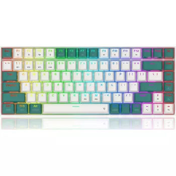 Teclado mecânico REDRAGON K678WG-RGB-PRO com retroiluminação RGB e teclas programáveis