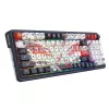 Teclado mecânico REDRAGON K686AK-RGB-PRO — RF Wireless + USB, Navy White, cabo de 1,5 m
