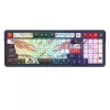 Teclado mecânico REDRAGON K686AK-RGB-PRO — RF Wireless + USB, Navy White, cabo de 1,5 m