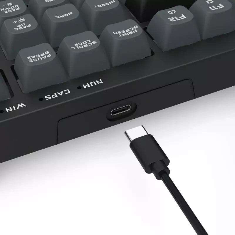 Teclado REDRAGON K518-RGB-GB Crux com fio USB preto membrana