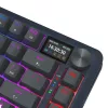 Teclado mecânico REDRAGON K708-RGB-PRO com USB, RF Wireless e Bluetooth, cabo de 1,5 m, preto, 0,76 kg