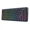 Teclado mecânico REDRAGON K708-RGB-PRO com USB, RF Wireless e Bluetooth, cabo de 1,5 m, preto, 0,76 kg