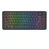 Teclado mecânico REDRAGON K708-RGB-PRO com USB, RF Wireless e Bluetooth, cabo de 1,5 m, preto, 0,76 kg
