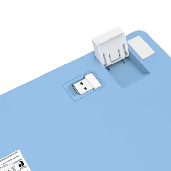 Teclado mecânico REDRAGON K707WBP-RGB-PRO com fios USB azul branco