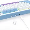Teclado mecânico REDRAGON K707WBP-RGB-PRO com fios USB azul branco