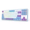 Teclado mecânico REDRAGON K707WBP-RGB-PRO com fios USB azul branco