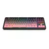 Teclado mecânico REDRAGON Antonium Pro K728SP-RGB-PRO — USB, RF Wireless, Bluetooth, preto/rosa