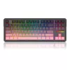 Teclado mecânico REDRAGON Antonium Pro K728SP-RGB-PRO — USB, RF Wireless, Bluetooth, preto/rosa