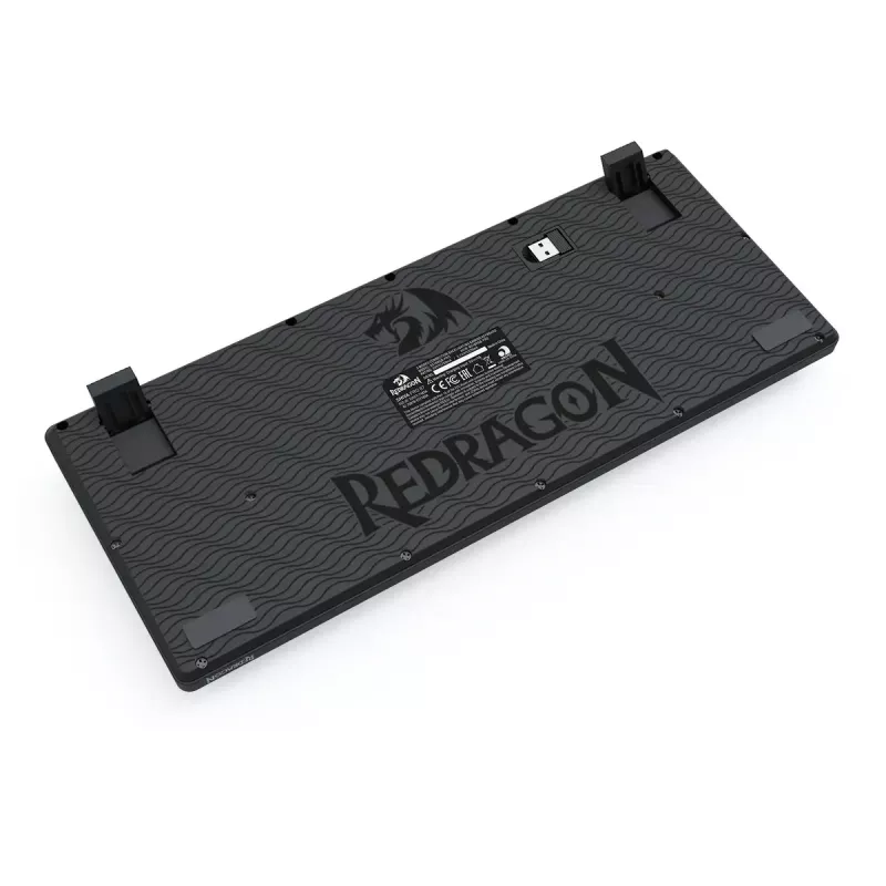 Teclado REDRAGON K516RGB-PRO SHIVA PRO 87 USB RF Wireless Bluetooth preto