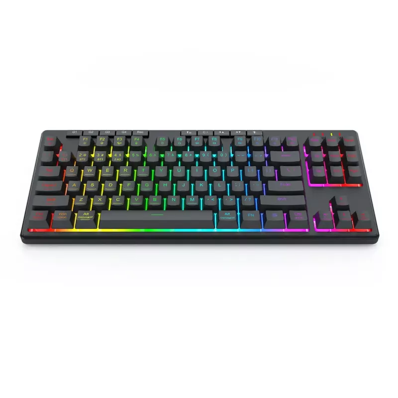 Teclado REDRAGON K516RGB-PRO SHIVA PRO 87 USB RF Wireless Bluetooth preto