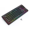 Teclado REDRAGON K516RGB-PRO SHIVA PRO 87 USB RF Wireless Bluetooth preto