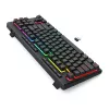 Teclado REDRAGON K516RGB-PRO SHIVA PRO 87 USB RF Wireless Bluetooth preto