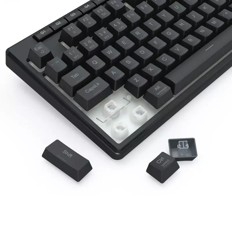 Teclado REDRAGON K516RGB-PRO SHIVA PRO 87 USB RF Wireless Bluetooth preto