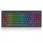 Teclado REDRAGON K516RGB-PRO SHIVA PRO 87 USB RF Wireless Bluetooth preto