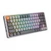 Teclado mecânico REDRAGON K652GG-RGB-PRO com fios sem fios Bluetooth cinzento