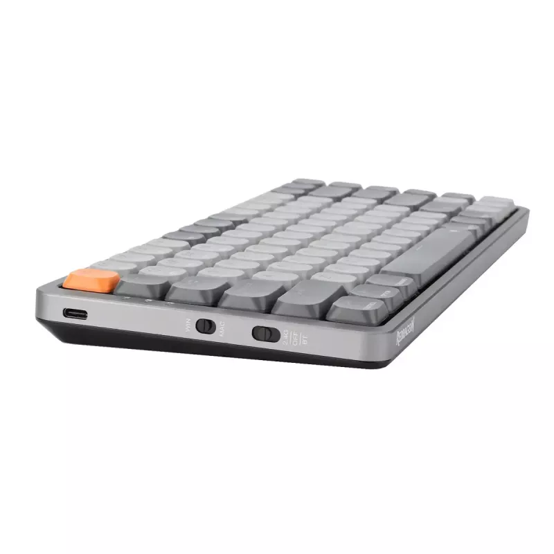 Teclado mecânico REDRAGON K652GG-RGB-PRO com fios sem fios Bluetooth cinzento