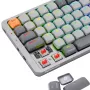Teclado mecânico REDRAGON K652GG-RGB-PRO com fios sem fios Bluetooth cinzento
