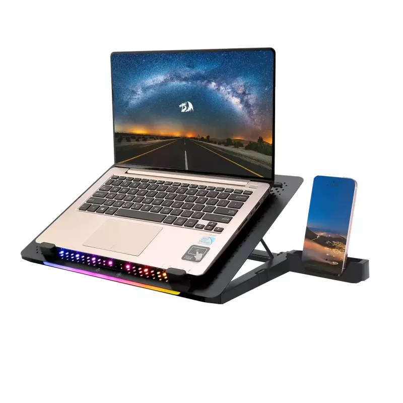 Base de refrigeração para portátil REDRAGON GCP500 Ivy design ergonómico 5 ventoinhas