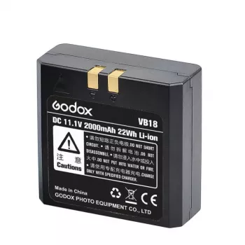 Bateria Godox VB-18 recarregável de iões de lítio 1800mAh