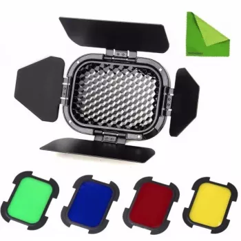 Godox BD-07 Barn Door kit de modelação de luz para AD200/AD200Pro