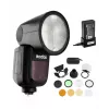 Flash compacto Godox V1-C preto 1,5 s de carregamento 420 g