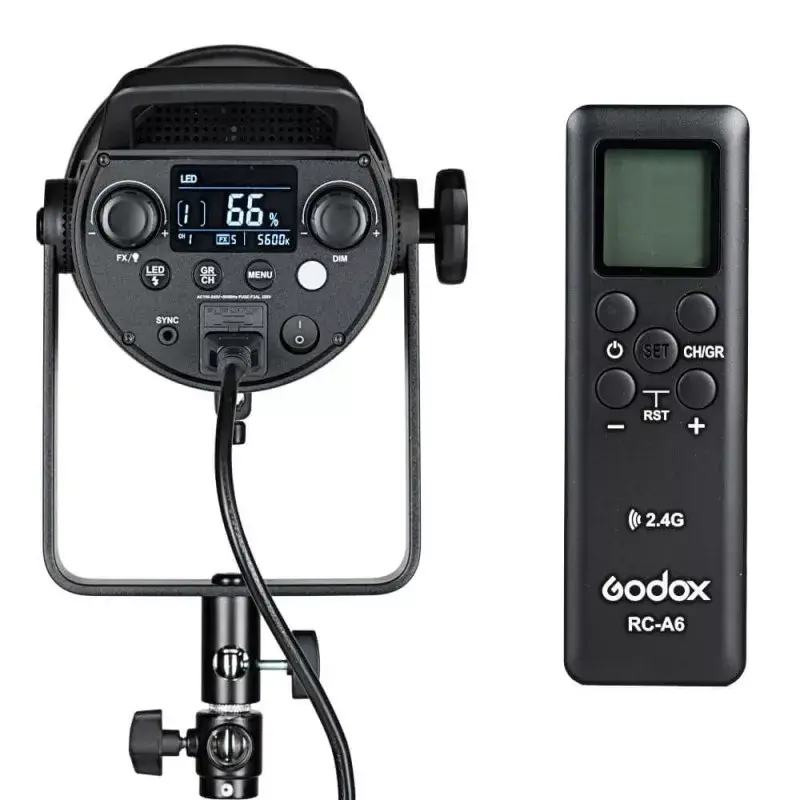 Flash de estúdio fotográfico Godox FV200 1/8000 s preto