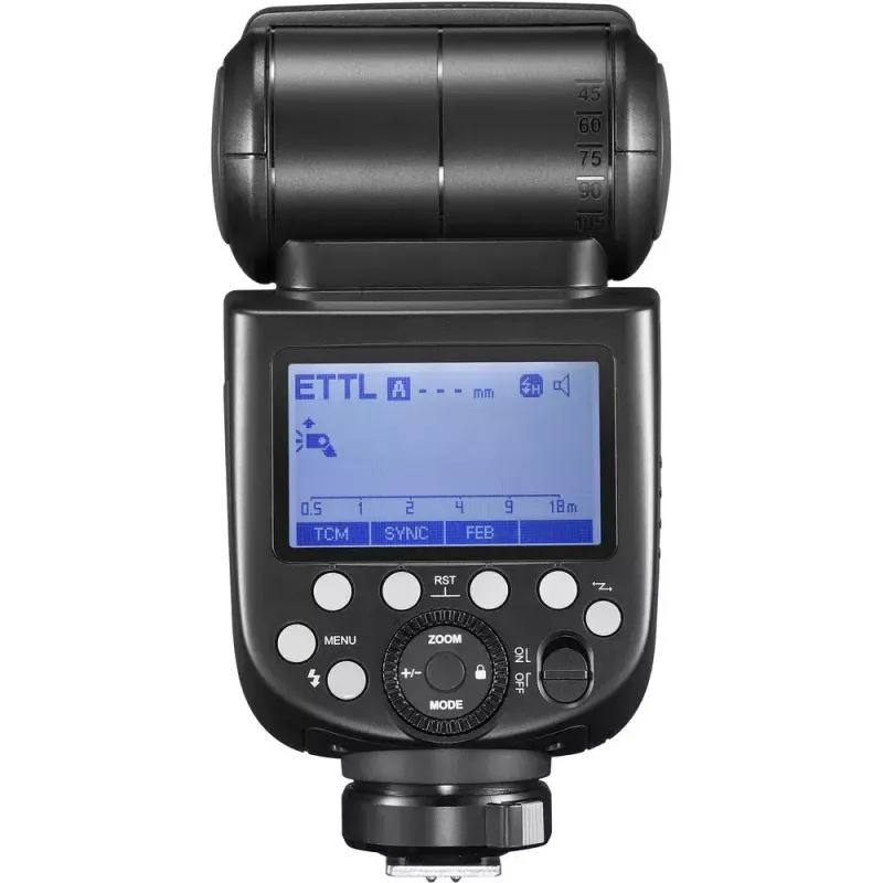 Flash para câmara de vídeo Godox TT685 II preto 20000 s de reciclagem pilha AA