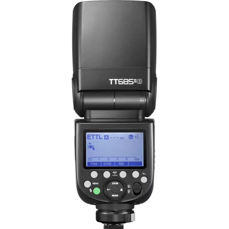 Flash para câmara de vídeo Godox TT685 II preto 20000 s de reciclagem pilha AA