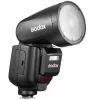 Flash para câmara de vídeo Godox V1Pro preto 1,5 s de carregamento