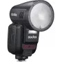 Flash Godox V100-F para Fujifilm — flash de encaixe portátil de iões de lítio
