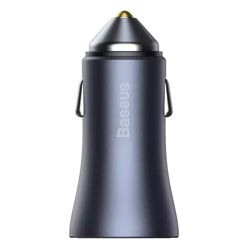 Carregador de automóvel Baseus TZCCJD-0G 40W cinzento-escuro — carregador USB para automóvel, saída de 40W