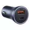 Carregador de automóvel Baseus TZCCJD-0G 40W cinzento-escuro — carregador USB para automóvel, saída de 40W