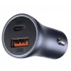 Carregador de automóvel Baseus TZCCJD-0G 40W cinzento-escuro — carregador USB para automóvel, saída de 40W
