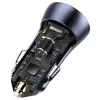 Carregador de automóvel Baseus TZCCJD-0G 40W cinzento-escuro — carregador USB para automóvel, saída de 40W