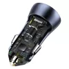 Carregador de automóvel Baseus TZCCJD-0G 40W cinzento-escuro — carregador USB para automóvel, saída de 40W