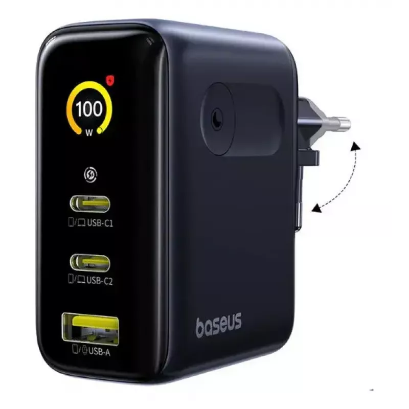 Carregador para dispositivos móveis Baseus E0121B00 – carregador USB de interior para smartphones e tablets