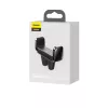 Suporte ativo Baseus Steel Cannon para telemóvel preto prateado