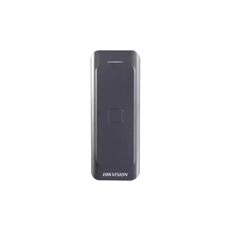 Leitor de controlo de acessos Hikvision DS-K1802E, preto, DC 0–12 V, máx. 0,15 A, 115,9×43,3×17 mm