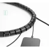 Organizador de cabos UGREEN espiral preto — enrolamento em espiral, 1 unid.