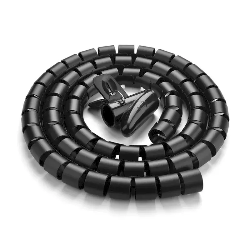 Organizador de cabos UGREEN espiral preto — enrolamento em espiral, 1 unid.