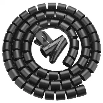Organizador de cabos UGREEN espiral preto — enrolamento em espiral, 1 unid.