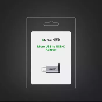 Adaptador UGREEN USB-C para Micro-USB, cinzento