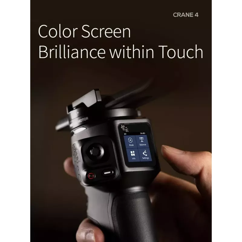 Gimbal Zhiyun Crane 4 estabilizador de 3 eixos com até 10 horas de autonomia