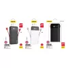 Powerbank Dudao K1Pro 20000 mAh 15 W com 4 cabos integrados, preto