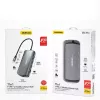 Dock para portátil DUDAO A15PRO com fios USB 3.2 Gen 1 Type-A Type-C cinzento