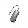 Dock para portátil DUDAO A15PRO com fios USB 3.2 Gen 1 Type-A Type-C cinzento