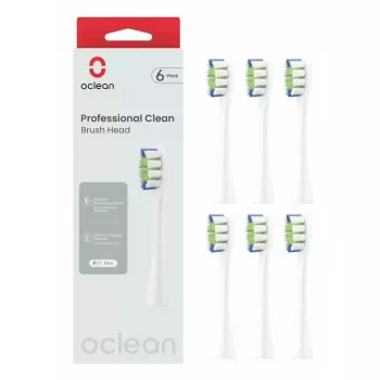 Cabeças de escova de dentes Oclean P1C1 W06, 6 unid., branco, extra suaves