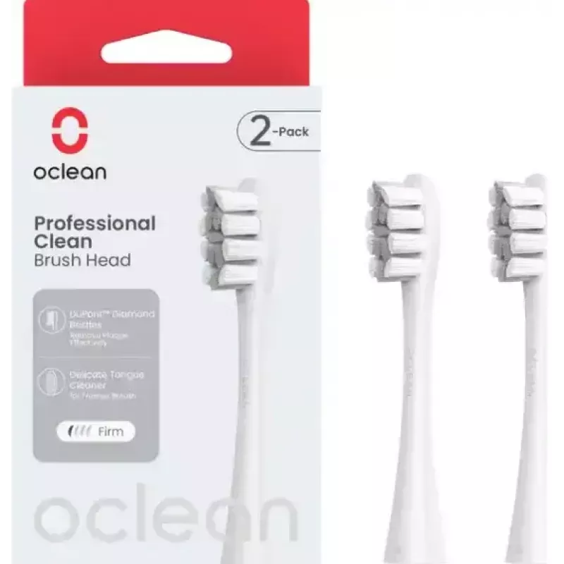 Cabeças de escova de dentes de substituição OCLEAN P1C10 cinzento, 2 unid.