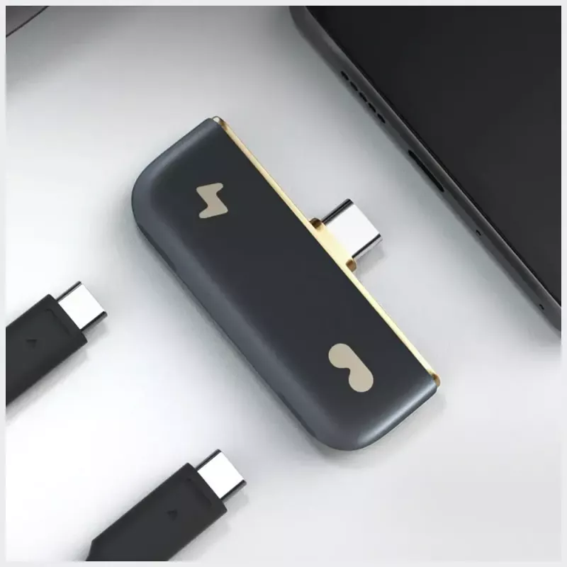 Adaptador USB-C Rokid UNB23010 – 2 portas USB-C, preto