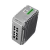 Switch de rede gerido L2 Ruijie RG-NIS3100-8GT2SFP-HP — 8× Gigabit RJ-45, 2× SFP, PoE, 12–56V DC, 20 Gbit/s, 8000 MAC, cinzento